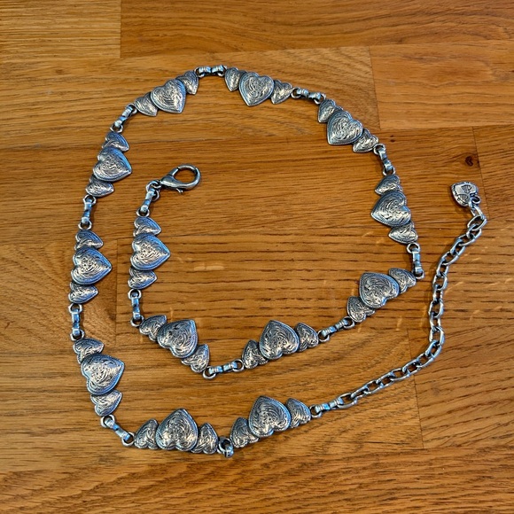 Chic Silver Heart Chain Belt - Picture 2 of 3